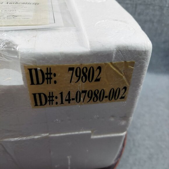 Stone Hill Chapel  Thomas Kinkade Collectible Ceramic Holiday Village Miniature - Picture 14 of 14